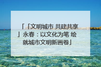 「文明城市 共建共享」永春：以文化为笔 绘就城市文明新画卷