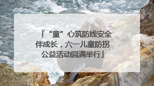 “童”心筑防线安全伴成长，六一儿童防拐公益活动圆满举行
