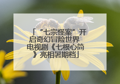 “七宗怪案”开启奇幻冒险世界 电视剧《七根心简》亮相暑期档