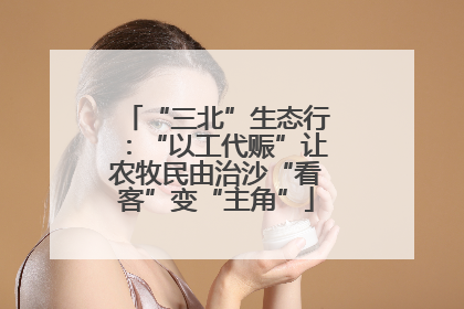 “三北”生态行：“以工代赈”让农牧民由治沙“看客”变“主角”