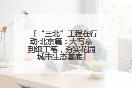 “三北”工程在行动·北京篇：大写意到细工笔，夯实花园城市生态基底