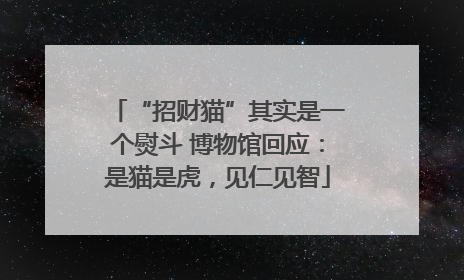 “招财猫”其实是一个熨斗 博物馆回应：是猫是虎，见仁见智
