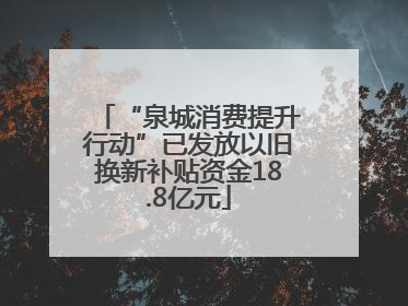 “泉城消费提升行动”已发放以旧换新补贴资金18.8亿元