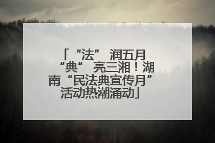 “法” 润五月 “典” 亮三湘！湖南“民法典宣传月”活动热潮涌动