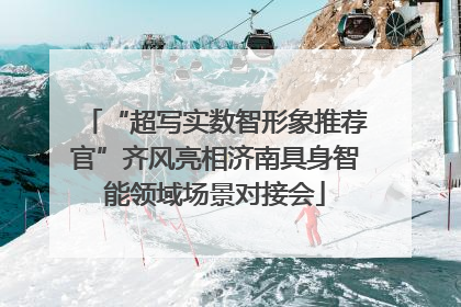 “超写实数智形象推荐官”齐风亮相济南具身智能领域场景对接会