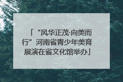 “风华正茂·向美而行”河南省青少年美育展演在省文化馆举办