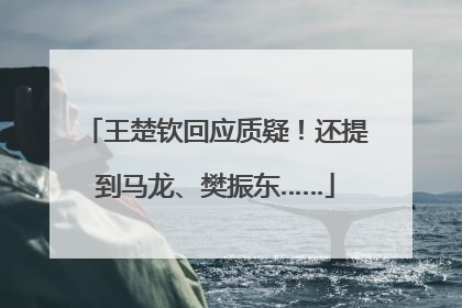 王楚钦回应质疑！还提到马龙、樊振东……