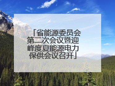 省能源委员会第二次会议暨迎峰度夏能源电力保供会议召开