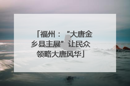 福州：“大唐金乡县主展”让民众领略大唐风华