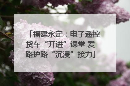 福建永定：电子遥控货车“开进”课堂 爱路护路“沉浸”接力