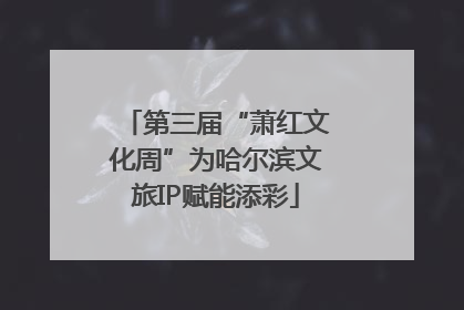 第三届“萧红文化周”为哈尔滨文旅IP赋能添彩