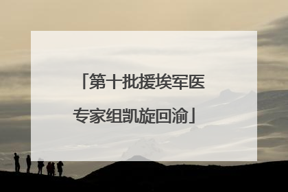 第十批援埃军医专家组凯旋回渝