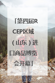 第四届RCEP区域（山东）进口商品博览会开幕