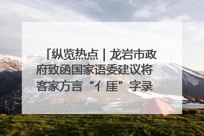 纵览热点｜龙岩市政府致函国家语委建议将客家方言“亻厓”字录入《新华字典》引发热议，当地回应