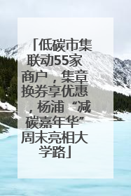 低碳市集联动55家商户，集章换券享优惠，杨浦“减碳嘉年华”周末亮相大学路