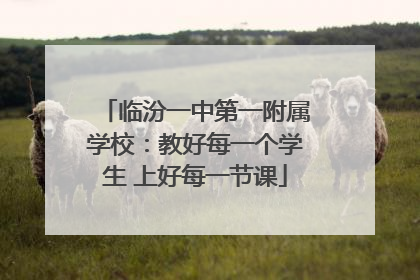 临汾一中第一附属学校：教好每一个学生 上好每一节课