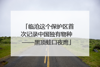 临沧这个保护区首次记录中国独有物种——黑顶蛙口夜鹰