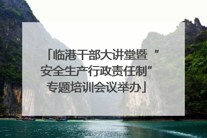 临港干部大讲堂暨“安全生产行政责任制”专题培训会议举办