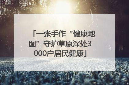 一张手作“健康地图”守护草原深处3000户居民健康