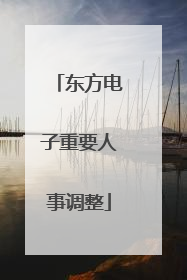 东方电子重要人事调整