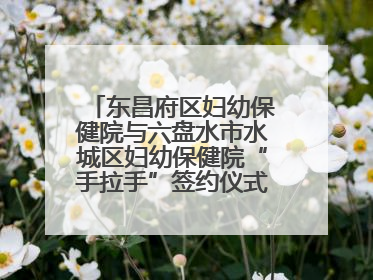东昌府区妇幼保健院与六盘水市水城区妇幼保健院“手拉手”签约仪式成功举办