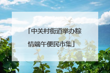 中关村街道举办粽情端午便民市集
