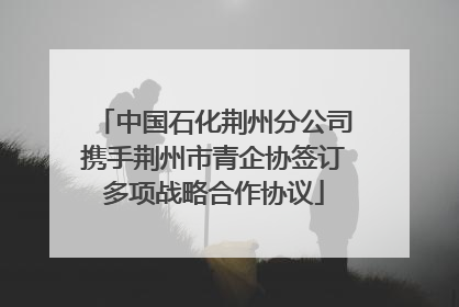 中国石化荆州分公司携手荆州市青企协签订多项战略合作协议