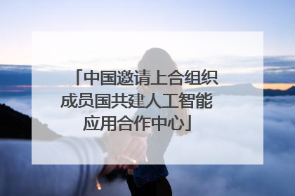中国邀请上合组织成员国共建人工智能应用合作中心