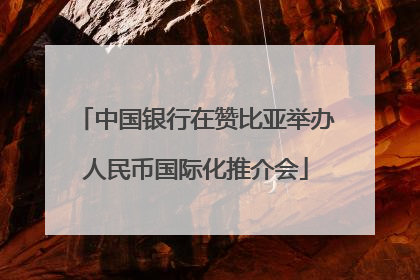 中国银行在赞比亚举办人民币国际化推介会