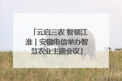 云启三农 智领江淮｜安徽电信举办智慧农业主题会议