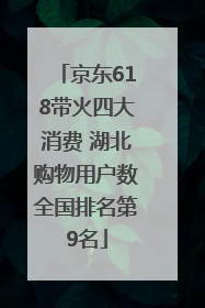 京东618带火四大消费 湖北购物用户数全国排名第9名