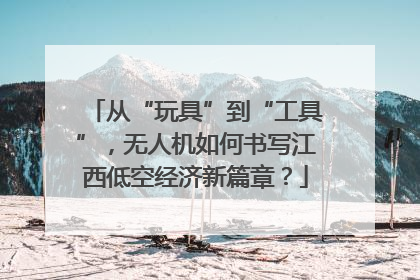 从“玩具”到“工具”，无人机如何书写江西低空经济新篇章？