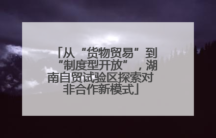 从“货物贸易”到“制度型开放”，湖南自贸试验区探索对非合作新模式