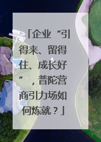 企业“引得来、留得住、成长好”，普陀营商引力场如何炼就？