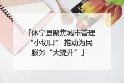 休宁县聚焦城市管理“小切口” 推动为民服务“大提升”