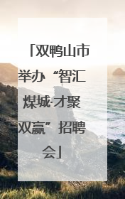 双鸭山市举办“智汇煤城·才聚双赢”招聘会