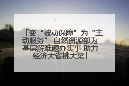 变“被动保障”为“主动服务” 自然资源部为基层解难题办实事 助力经济大省挑大梁
