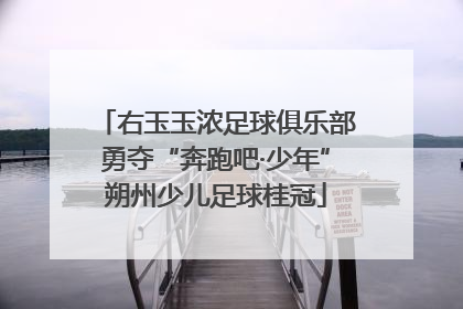 右玉玉浓足球俱乐部勇夺“奔跑吧·少年”朔州少儿足球桂冠
