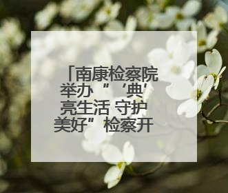 南康检察院举办“‘典’亮生活 守护美好”检察开放日活动