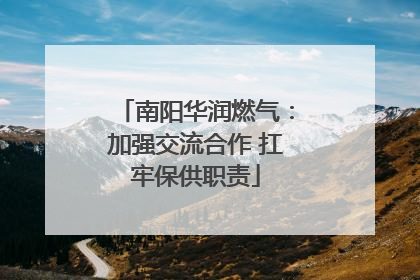 南阳华润燃气：加强交流合作 扛牢保供职责