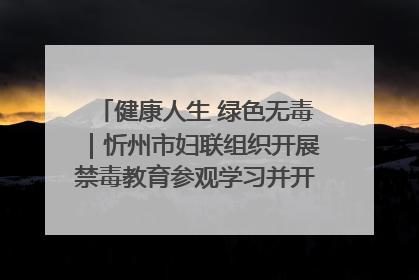 健康人生 绿色无毒｜忻州市妇联组织开展禁毒教育参观学习并开展主题党日活动