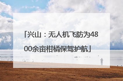 兴山：无人机飞防为4800余亩柑橘保驾护航