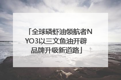 全球磷虾油领航者NYO3以三文鱼油开辟品牌升级新道路