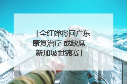 全红婵将回广东康复治疗 或缺席新加坡世锦赛