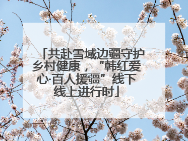 共赴雪域边疆守护乡村健康，“韩红爱心·百人援疆”线下线上进行时