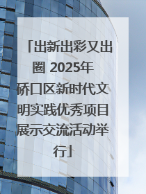 出新出彩又出圈 2025年硚口区新时代文明实践优秀项目展示交流活动举行