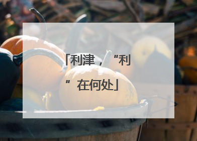 利津，“利”在何处
