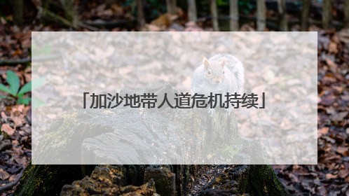 加沙地带人道危机持续