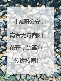 城阳公安：青春无毒向阳花开，禁毒宣传进校园