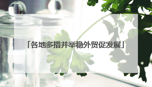 各地多措并举稳外贸促发展